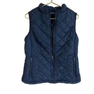 Argstar Women's Vest, Quilted Lightweight Zip Pockets Padded Gilet Blue Size L